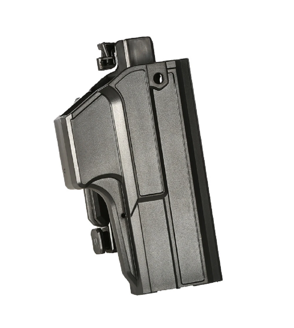 TEGE OWB Gun Holster for Glock 17/22/31 Law Enforcement Thumb Release Holster with Two-in-one Belt Clip Attachment
