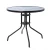Import Tempered glass top  steel  table metal coffee table folding table from China