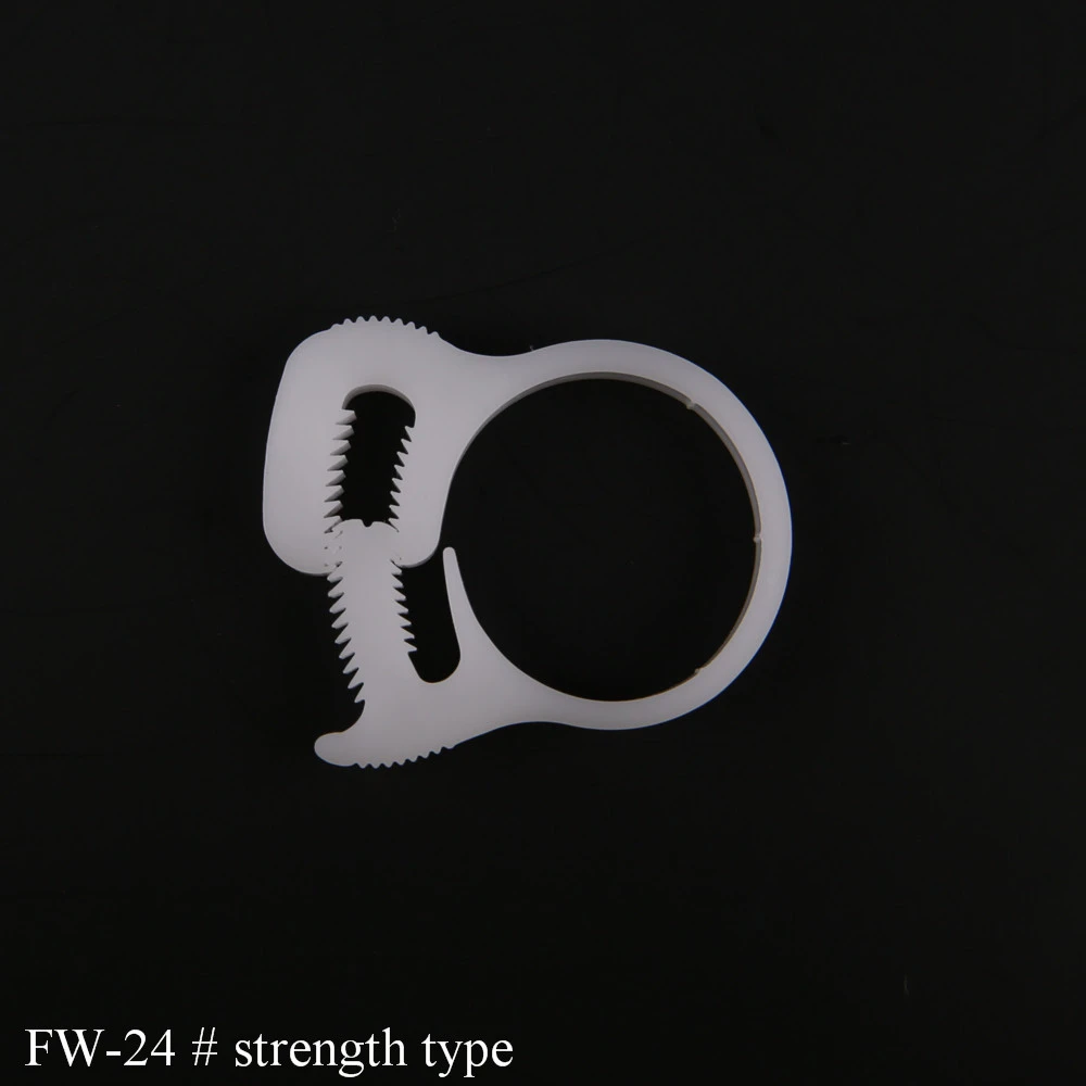 Tension adjustable  plastic spring tube connector hose clamps