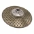 Import Ti-coated double side 125mm diamond stone tool abrasive disc electroplated cutting blade with flange from China