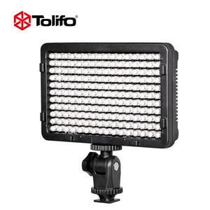 Tolifo Camera Camcorder PT-176S LED Video Light On-Camera Photographic Photography Panel Light for Canon Nikon