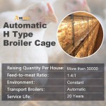 Top Manufacturer High Quality Multi Tier Hot Galvanized Automatic  Battery Broiler Rearing Cage System