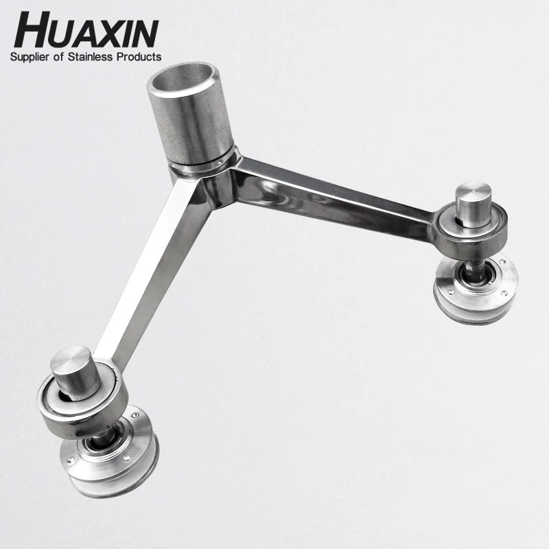 Top Quality Stainless Steel AISI304/316 Spider Fittings 2 Arms 90 Degree