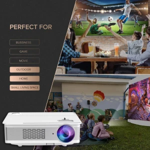 Top Sale Native 1080p Projectors 5800lumens Portable Full HD 4k Home Theater Smart Video Projector A6000 Pro