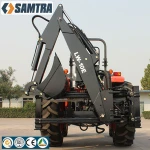 towable backhoe powered by tractor