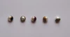 Traditional Gold Lacquer Process Designer Gold Round Pearl Earrings