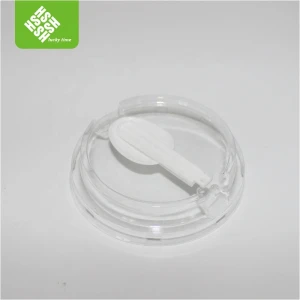 transparent plastic lid with pp spoon in it
