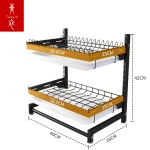 TsingYI 2/ 3-Tier Standing Dish Drainer Stainless Steel Drying Rack