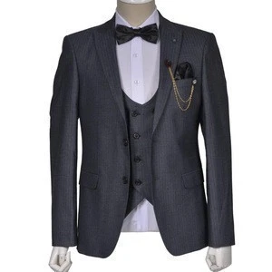 Turkish Fashion Three piece suits tailor business blaze fashion bespoke office man suit