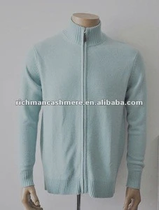 Turtleneck Cardigan Cashmere Sweater for Men