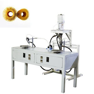 Two components filter end cap gluing machine