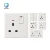 Import UK Standard Ultral-Thin Blue Panel 1gang+2USB Wtih 3pin Switch and Socket ISO CE IEC Wall Switch from China