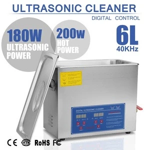 Ultrasonic Cleaner 6L Heated Ultrasonic Cleaner with Digital Timer Jewelry Watch Glasses Cleaner Large Capacity