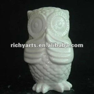 unique ceramic owl figurine for home decoration