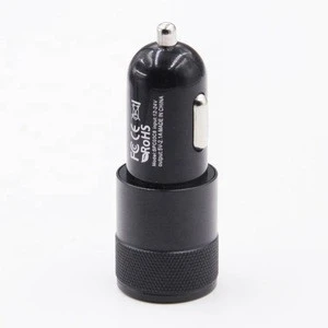 universal 2 ports car charger 2a dual usb  car charger for smartphones