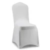 universal spandex polyester elastic white banquet chair cover