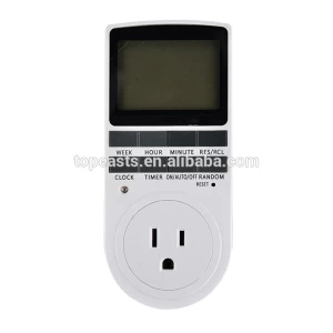 US 7 Day Weekly Programmable Outlet with Timer Digital Light Timer, Plug-in Timer for Electrical Outlet
