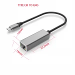USB Lan Converter USB Type C to RJ45 Ethernet Adapter 1000Mbps USB to Ethernet Adapter