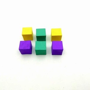 Various Different Colors Mini Cube Wooden Meeple For Board Game Accessory