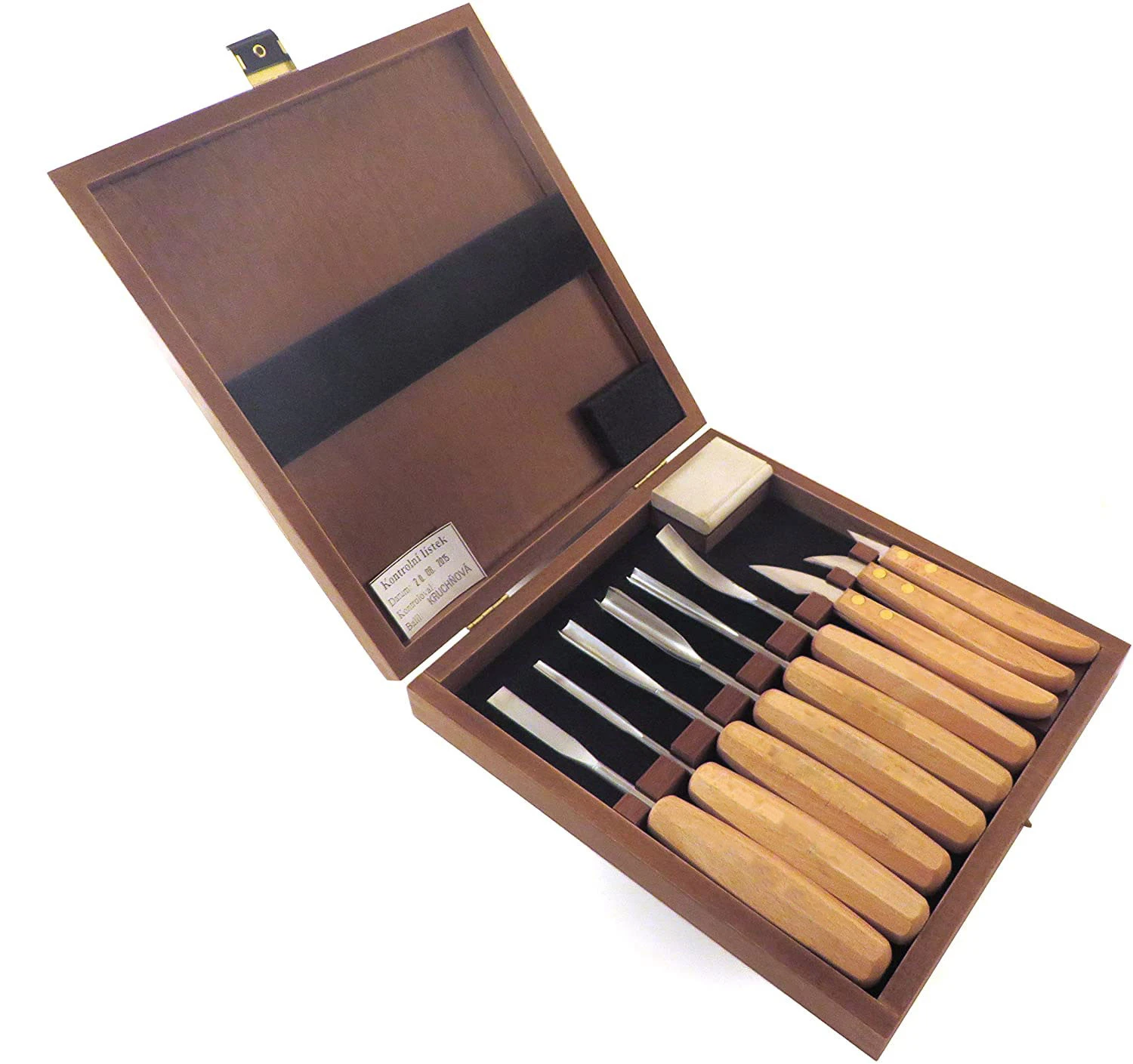 Vibratite Wood Carving Kit, Carving Knives and Carving Chisels Set in Wooden Presentation Box/
