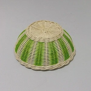 Vietnam wholesale wicker craft round woven home storage rattan basket