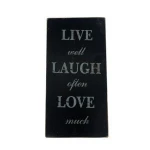 Vintage Black/White Antique Handmade MDF Wooden Decor Kitchen Hanging Wall Plaque Sign For Craft