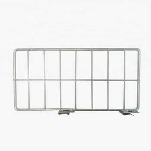 Warehouse high quality zinc welded storage stabled portable china manufacturer metal mesh snap in wire dividers for deck
