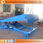 Warehouse stationary electric motorcycle truck ramp