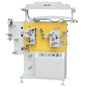 Washable Care Label Flexo Printing Machine for Polyester Ribbon, Cotton, Nylon Taffeta Tape JR-1521 Cloth Label Printing Press