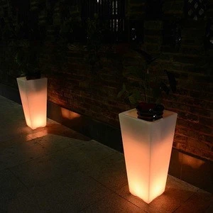 waterproof IP54 home decoration light vases led lighted flower pot