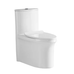 White  1081 One-piece toilet Siamese  Siphon Jet Flushing with Toilet