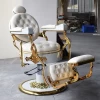 White luxury beauty salon equipment antique retro European style barber chair