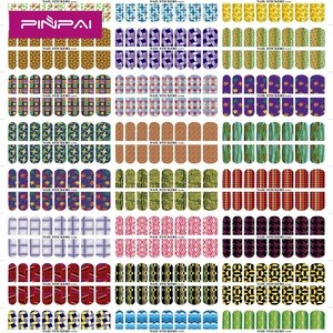 Wholesale 16 pcs/sheet water transfer nail stickers decal cheap stickers nail