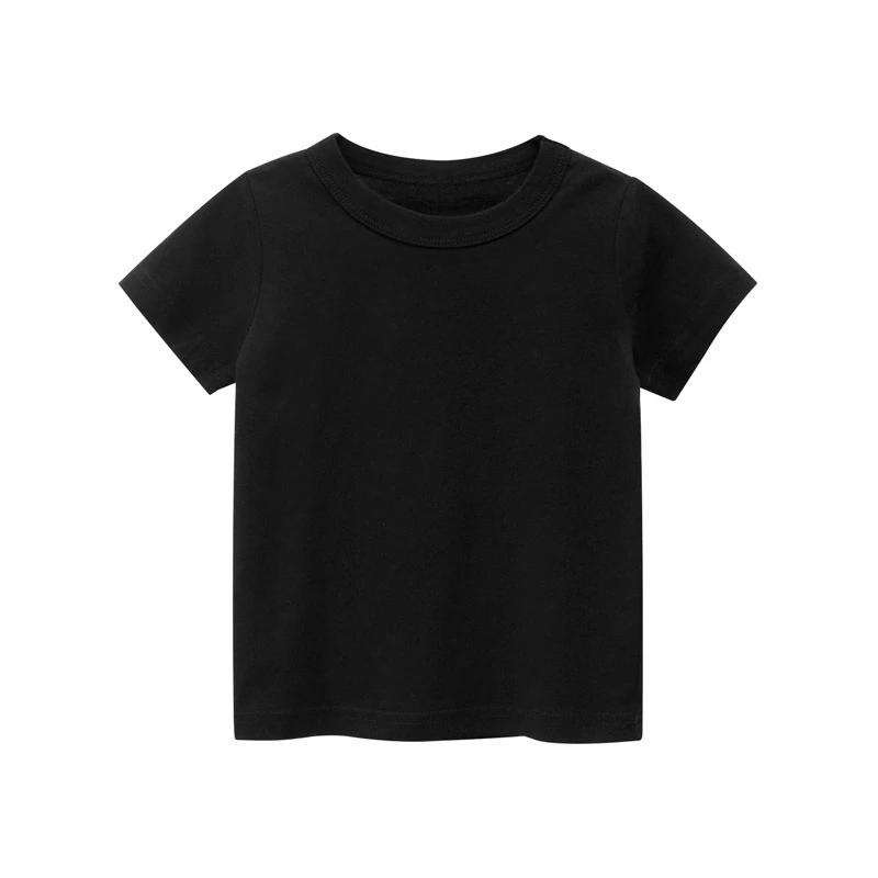 Wholesale 2020 Summer Kids T-Shirt Short Sleeved Plain T shirt Childrens tshirtNew Baby Boys Cotton School Uniform T Shirts
