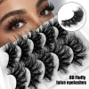 Wholesale 8d False Eyelashes Strip Eyelash Fluffy Super Soft Faux Mink Long Luxury Lash Lashes Natural Fluffy False Eyelashes