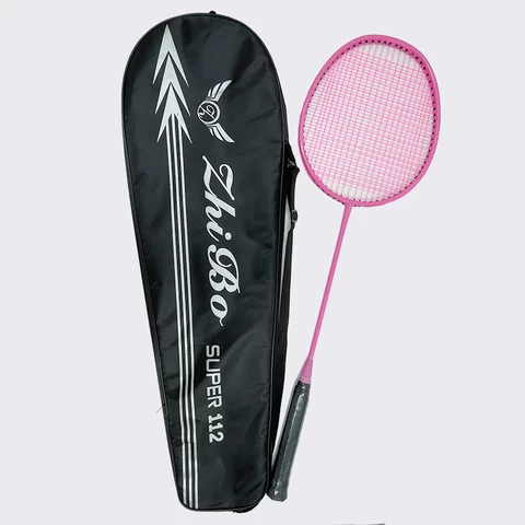 Wholesale Aluminum Alloy Carbon Fiber Nylon String Grip Badminton Rackets Good Elastic Outdoor Training Badminton Racquets