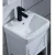 Import Wholesale aluminum white mirror cabinet bathroom vanity modern bathroom cabinet with ceramic wash sink from China