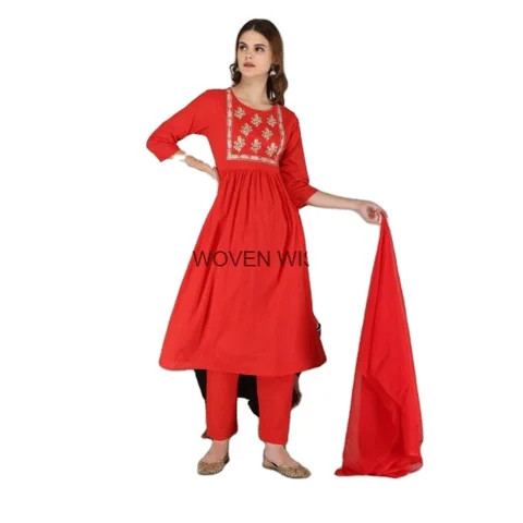 Wholesale And Manufacture Low  Price High Selling Cotton and Polyester Women Salwar Suit For Home and Wedding Wear