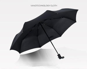 wholesale  auto open and close umbrella high quality custom 3 fold umbrella with logo prints