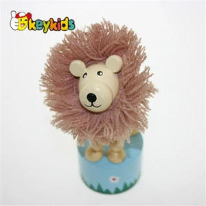 wholesale cheap baby small wooden hand finger puppet funny kids wooden hand finger puppet W06D047