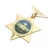 Import Wholesale cheap custom gold pin badge, pentagram enamel pin name metal button custom badge from China