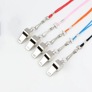 Wholesale Cheap Emergency Stainless Steel Whistle Police Coach Metal Whistle