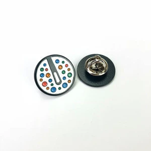 Wholesale custom 30mm soft enamel badge lapel pin in metal crafts