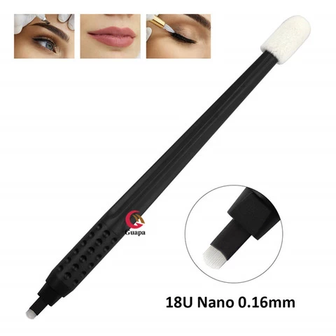 Wholesale Disposable Microblading Pen Permanent Makeup Eyebrow Manual Tattoo Pen with 0.16mm U18 Blades for Brows PMU