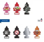 Wholesale factory price little trees air freshener black paper ice in car freshener