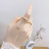 Wholesale Fashion Design Adjustable Ring Gold Plated Rings Jewelry Women