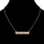 Import Wholesale good quality shiny small gold filled engraved custom name bar necklace jewelry from China