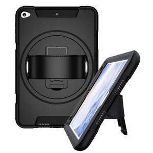 Wholesale Hand Strap Kickstand Tablet Cover Case For Ipad Mini 4 Cases, For ipad Mini 5 Hybrid Rugged Case