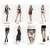 Import Wholesale Hosiery Sexy Women Fantasy Lace Hold Up Stockings With Bow and stones in Back from China