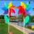 Import Wholesale kids rainbow pinwheel plastic windmill toys for kids from China